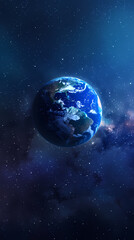 Obraz premium Beautiful view of Earth from space