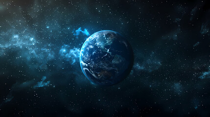 Beautiful view of Earth from space