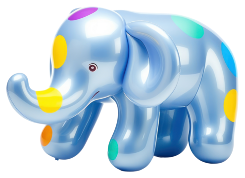 PNG Twisty balloon in the shape of an elephant wildlife animal mammal. - Powered by Adobe