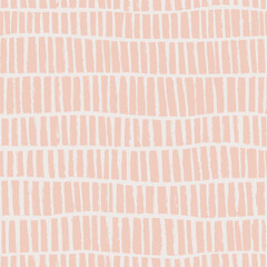 Naive boho seamless pattern for kids of natural tones with hand drawn textured dashes. Abstract matisse pattern in warm colors. Messy graffiti wallpaper print. Swiss Doodle contemporary design.