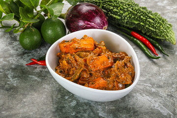 Indian cuisine - homemade mutter paneer