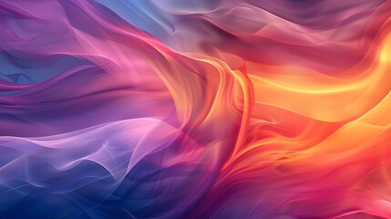 Obraz premium Abstract Gradient Waves with Vibrant Colors