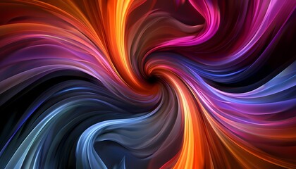 Abstract background with swirling lines in shades of purple, blue, and orange.