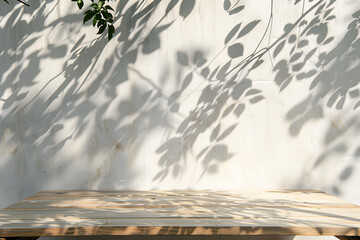 leafs on wall mockup product