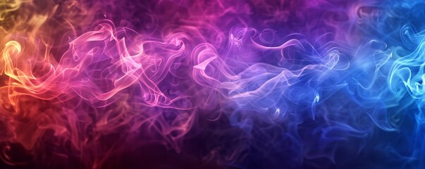 Obraz premium Curtain of laser smoke background with a path Generative Ai 