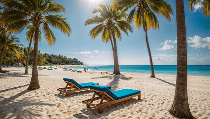 beach with trees and sky