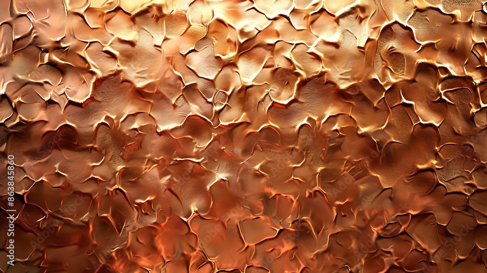 Aufkleber a copper background with a textured surface, creating an elegant and warm ambiance for design projec