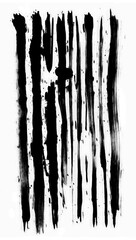 Fototapeta premium PNG black and white uneven lines stroke outline of simple *door* in style chinese ink brush stroke , gouach texture, minimal clean, isolated on off white background --ar 2:3