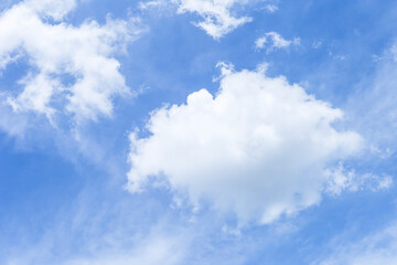 Nature cloudy sky background, weather and season concept background, outdoor day light