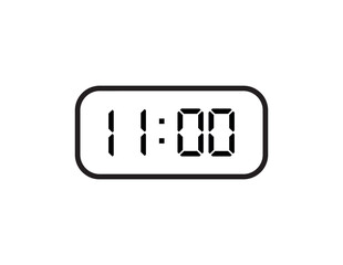 digital clock icon	