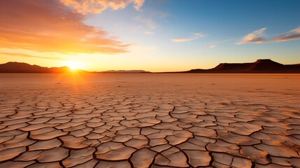 Cracked earth parched land arid soil desert Climate Change.