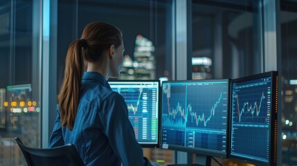 The Businesswoman at Workstation