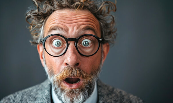 Crazy Confused Politician Expression