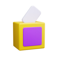 voting box 3d render icon