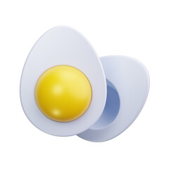 egg 3d render icon