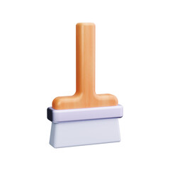 broom 3d render icon