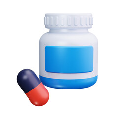 medicine 3d render icon
