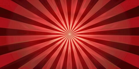Abstract Red and White Striped Radiating Background