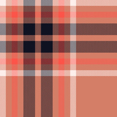 Plaid check pattern. Seamless fabric texture. Tartan textile print.
