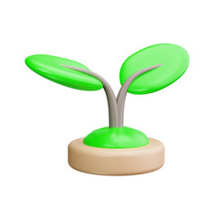 plantation 3d render icon