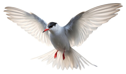 Obraz premium PNG Flying arctic tern animal white bird.