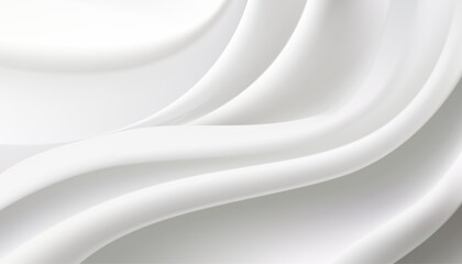 Gentle curves in pristine white fabric Premium vector design for banners, posters and wallpapers.