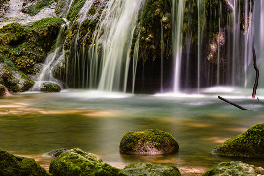 Wasserfall (Lutterfall) in Gro&szlig;bartloff, Th&uuml;ringen