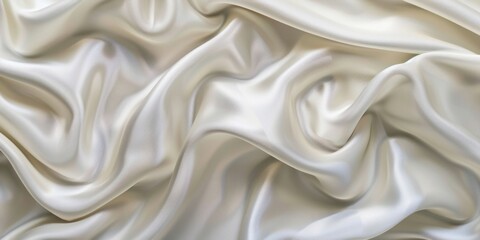 Obraz premium A detailed shot of a white fabric material with woven patterns