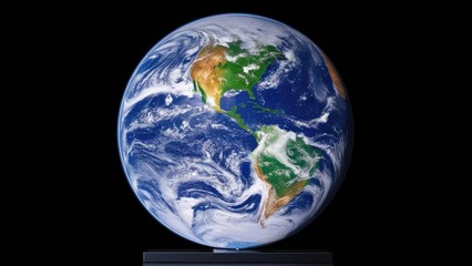 Fototapeta premium Amazing photo of the planet earth in the cosmos with deep view