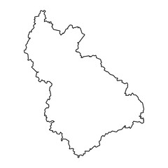Vladimir Oblast map, administrative division of Russia. Vector illustration.