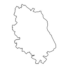 Stavropol Krai map, administrative division of Russia. Vector illustration.
