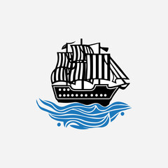 ship logo design