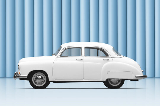 Vintage car png, transparent mockup