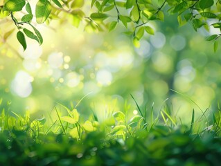 Obraz premium A detailed view of a dense and vibrant lawn, perfect for landscaping or nature-inspired designs