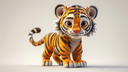 Cute Cartoon Tiger