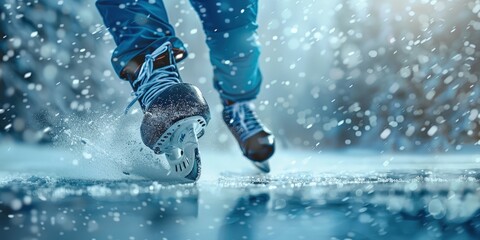 Ice Skating in the Winter Wonderland