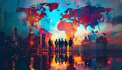 Multinational Legacy: Marketing Silhouettes Shaping the World Map