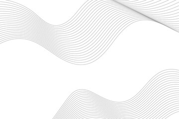 Fototapeta premium Abstract white background with waves. Modern banner design template 