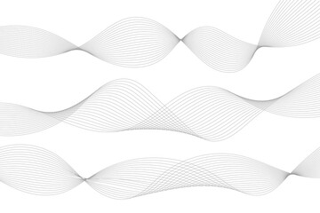 Abstract white background with waves. Modern banner design template
