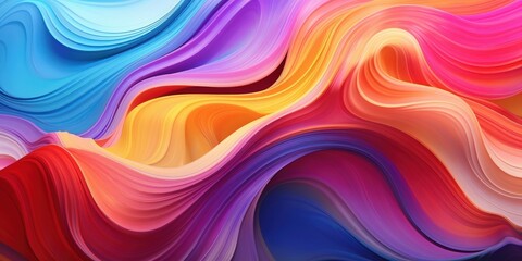 Abstract Swirling Colorscape