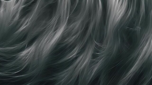 Thick gy strands piled high creating a dense and welcoming texture.