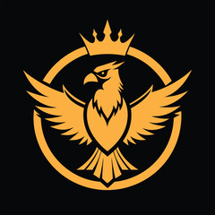 Osprey King Silhouette Vector Art - Unique Icons for Nature, Wildlife, and Bird Enthusiasts.