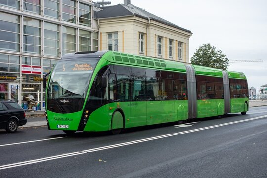 VanHool ExquiCity 24 CNG articulated bus of Skanetrafiken public transportation company in Malmo