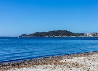 The coastline of Playa d'en Bossa, Ibiza