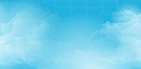 Abstract Blue Sky Background with White Clouds Illustration