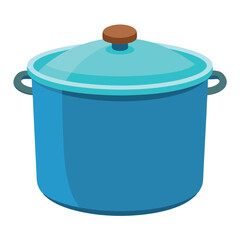         Large pot vector art illustration.

