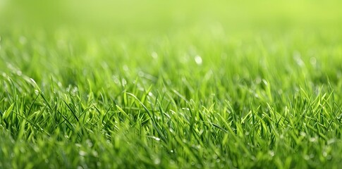 Obraz premium Green Grass Blades Photo