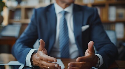 Focused Discussion Between Legal Professionals in Office Setting