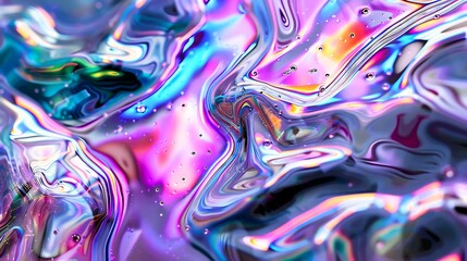 3D holo silk oil background