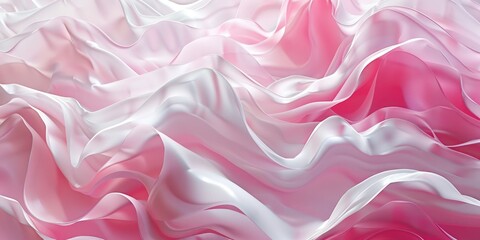 Fototapeta premium A detailed view of a pink and white striped fabric, suitable for textile or fashion designs